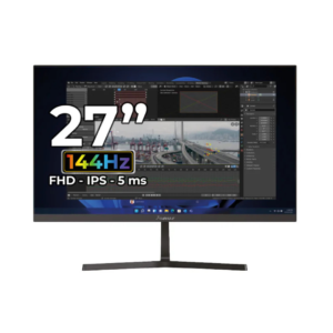 MONITOR JANUS 27” IPS FULL HD 144HZ – PANTALLA GRANDE, MÁXIMA FLUIDEZ Y SONIDO INTEGRADO