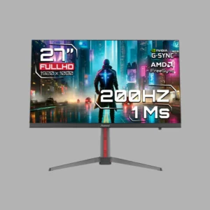 MONITOR GAMER JANUS 27” 200HZ 1MS VA FULL HD FREESYNC/G-SYNC RGB AJUSTABLE
