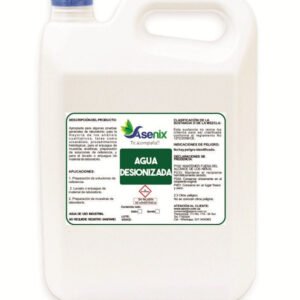 Agua Desionizada grado tipo III