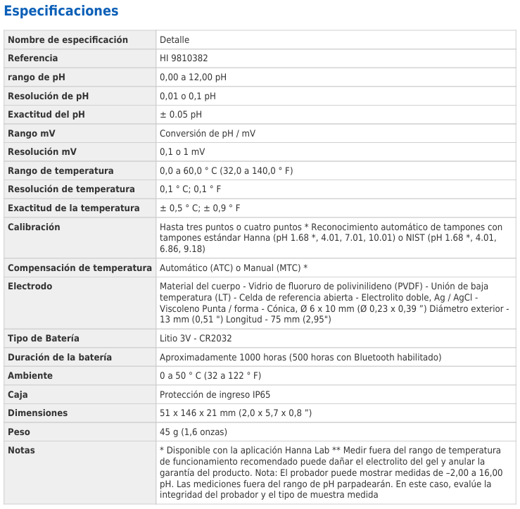 Medidor inalámbrico de pH HALO2 para pan y masa con electrodo especializado integrado – HI9810382 - Image 2