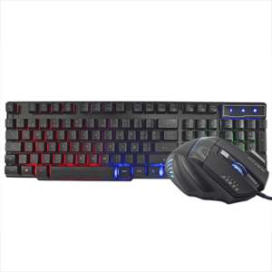 COMBO TECLADO DE MEMBRANA Y MOUSE GAMER T. GT300C RETROILUMINADO