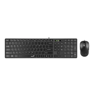 COMBO TECLADO + MOUSE GENIUS SLIMSTAR C126 USB NEGRO